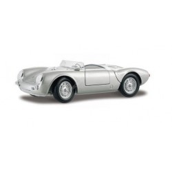 PORSCHE 550 A SPYDER ARGENT 1:18